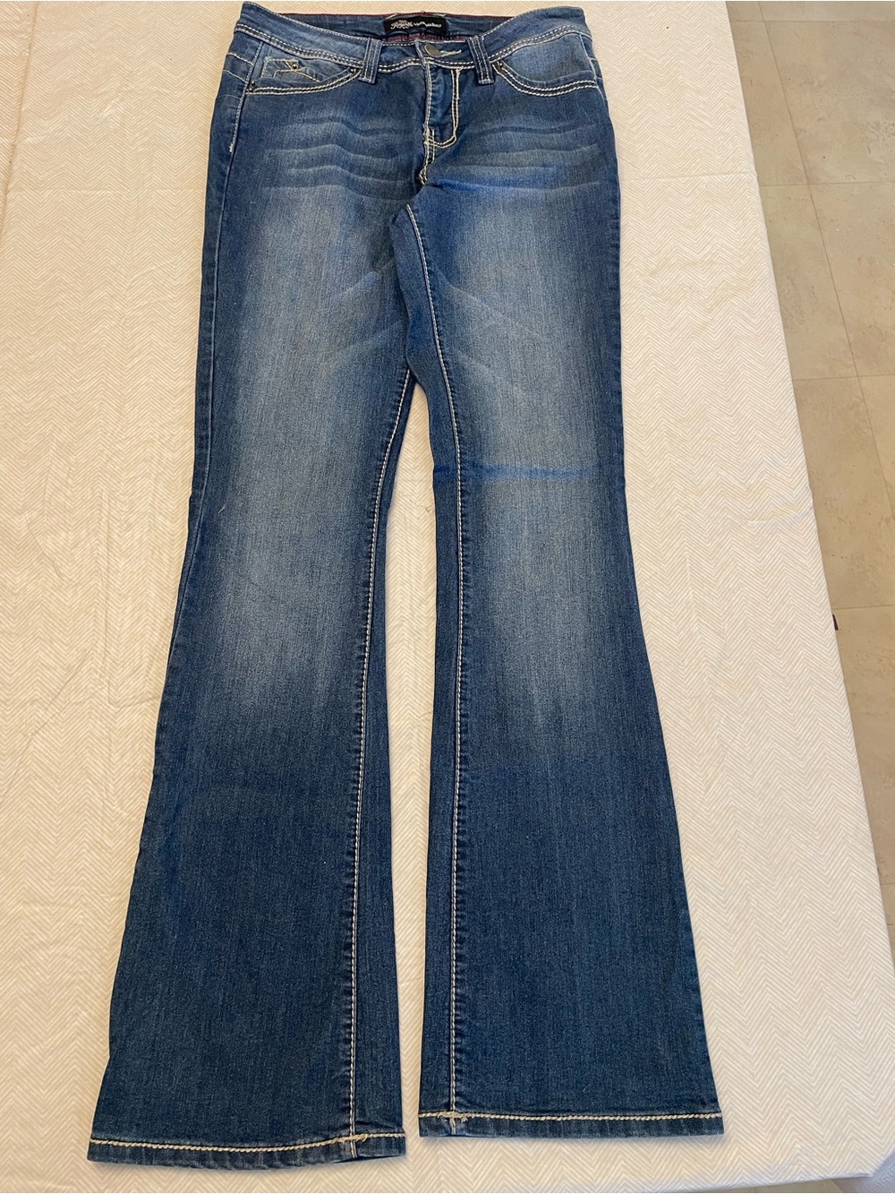 Royalty For Me Blue Flare Jeans - Dark Wash